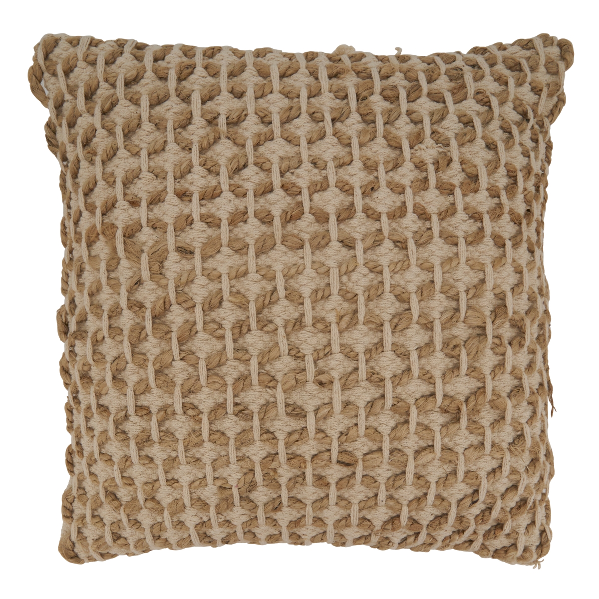 18 in. Rope Design Square Pillow Cover
