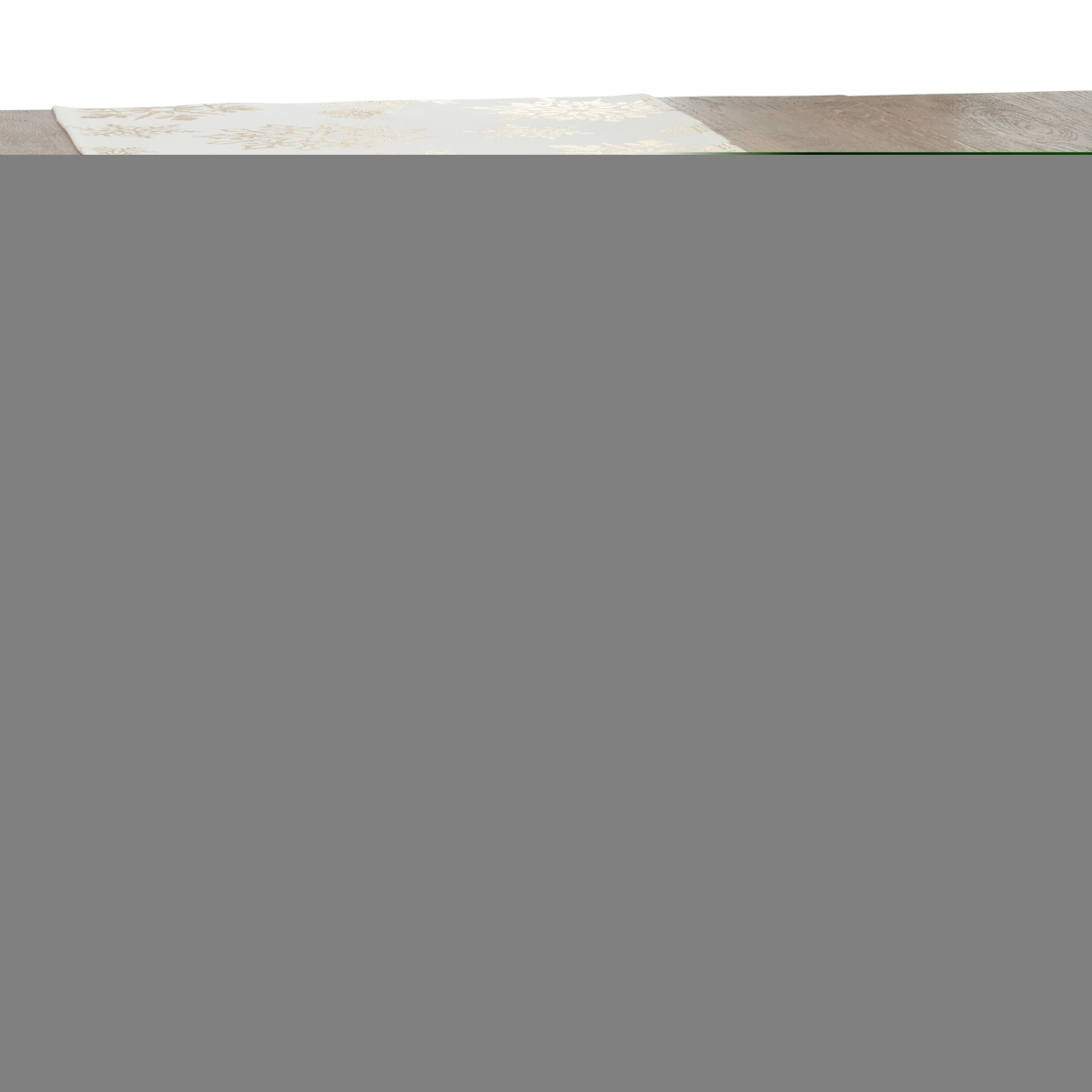 Picture of Saro Lifestyle 9044.GL1672B 16 x 72 in. Foil Print Snowflake Oblong Table Runner, Gold