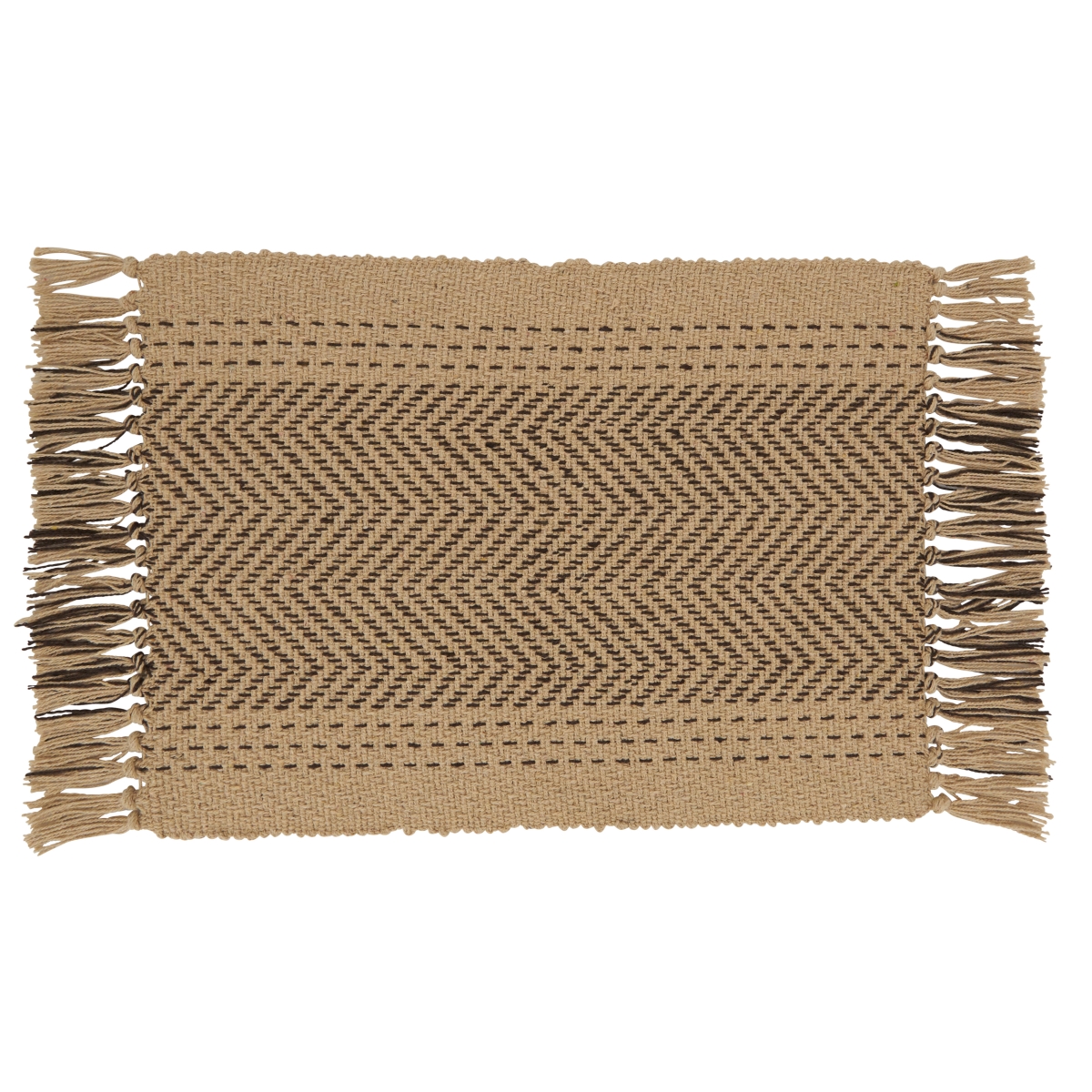 Picture of Saro Lifestyle 1229.N1319B 13 x 19 in. Kantha Stitch Oblong Placemat, Natural - Set of 4