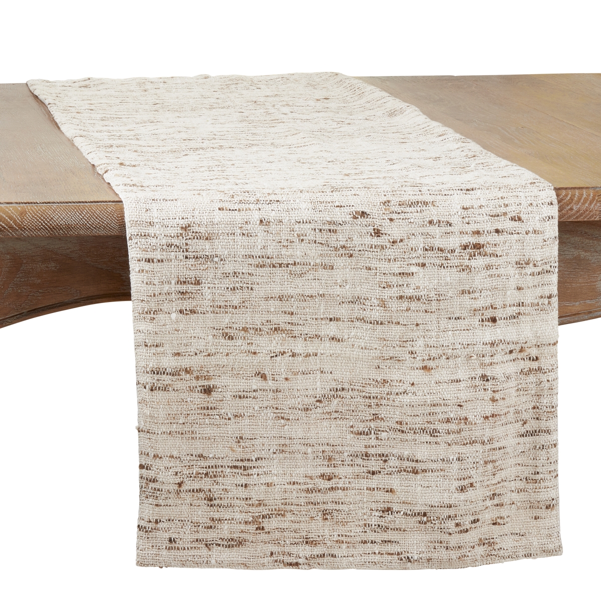 Picture of Saro Lifestyle 3526.OM1672B Textured Design Table Runner, Oatmeal