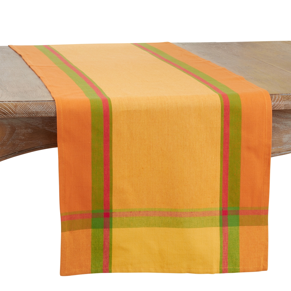 Picture of Saro Lifestyle 505.OR1672B 16 x 72 in. Banded Border Oblong Table Runner, Orange