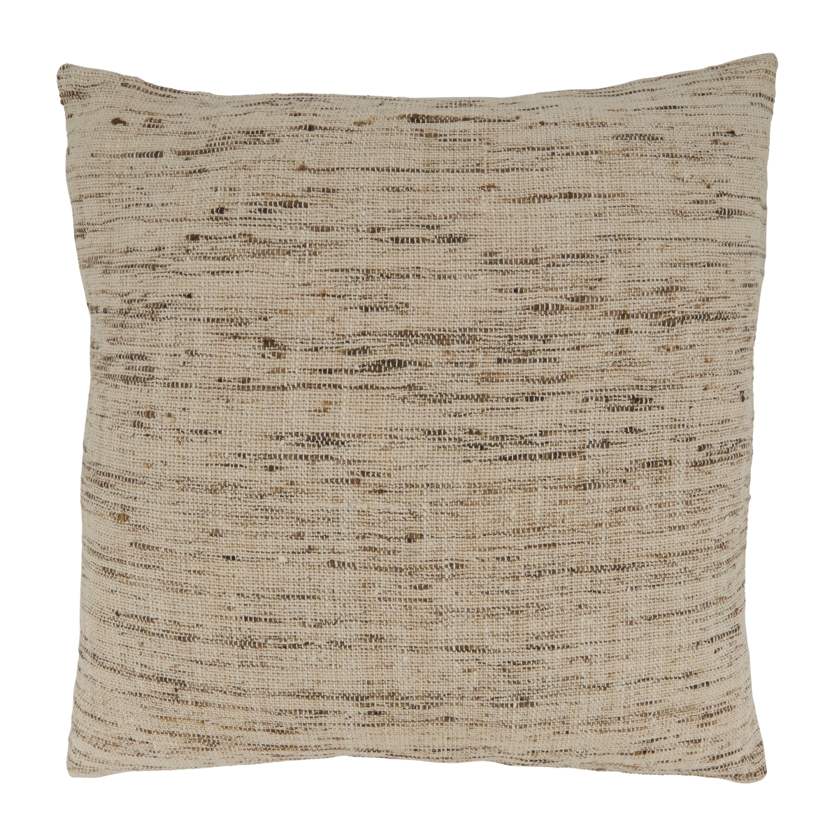 20 in. Textured Square Down Filled Pillow, Oatmeal