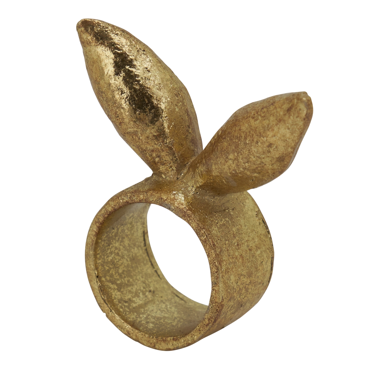 Picture of Saro Lifestyle NR864.GL NR864 Bunny Ears Napkin Ring, Gold