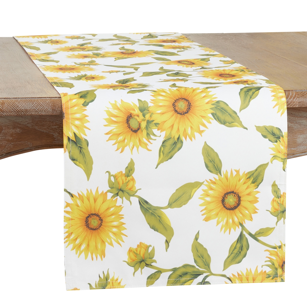 Picture of Saro Lifestyle 6248.Y1690B 16 x 90 in. Sunflower Oblong Table Runner, Yellow