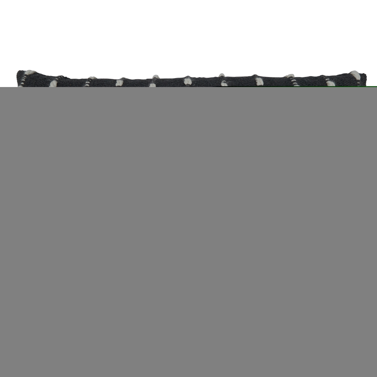 16 x 24 in. Striped Down Filled Oblong Pillow, Black