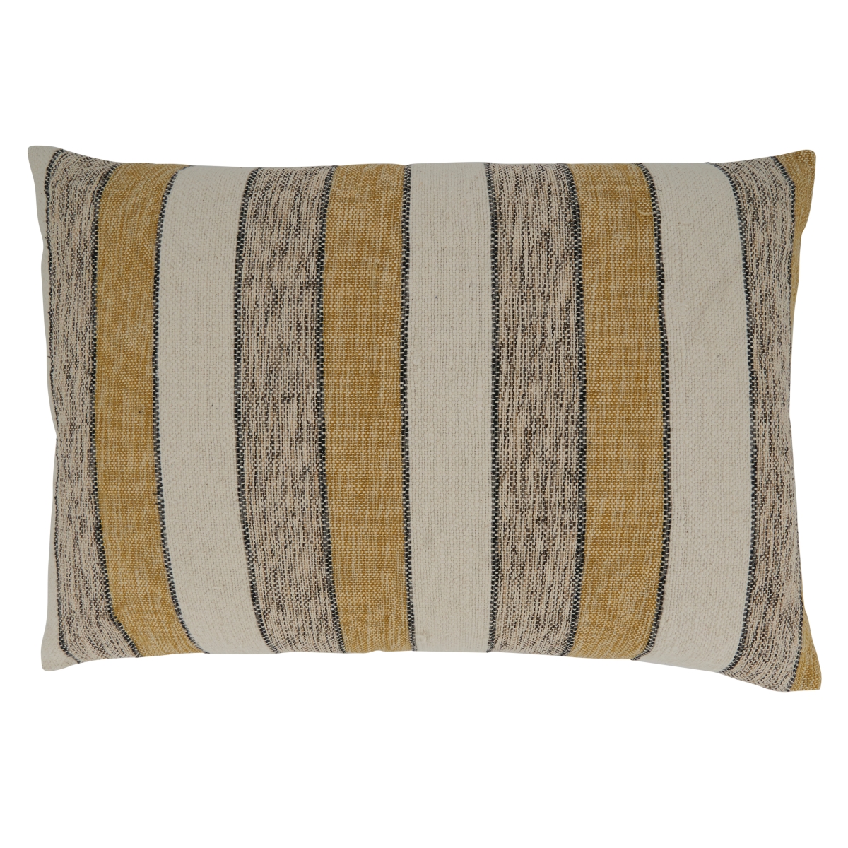 225.M1624BP 16 x 24 in. Striped Poly-Filled Oblong Pillow, Multi Color