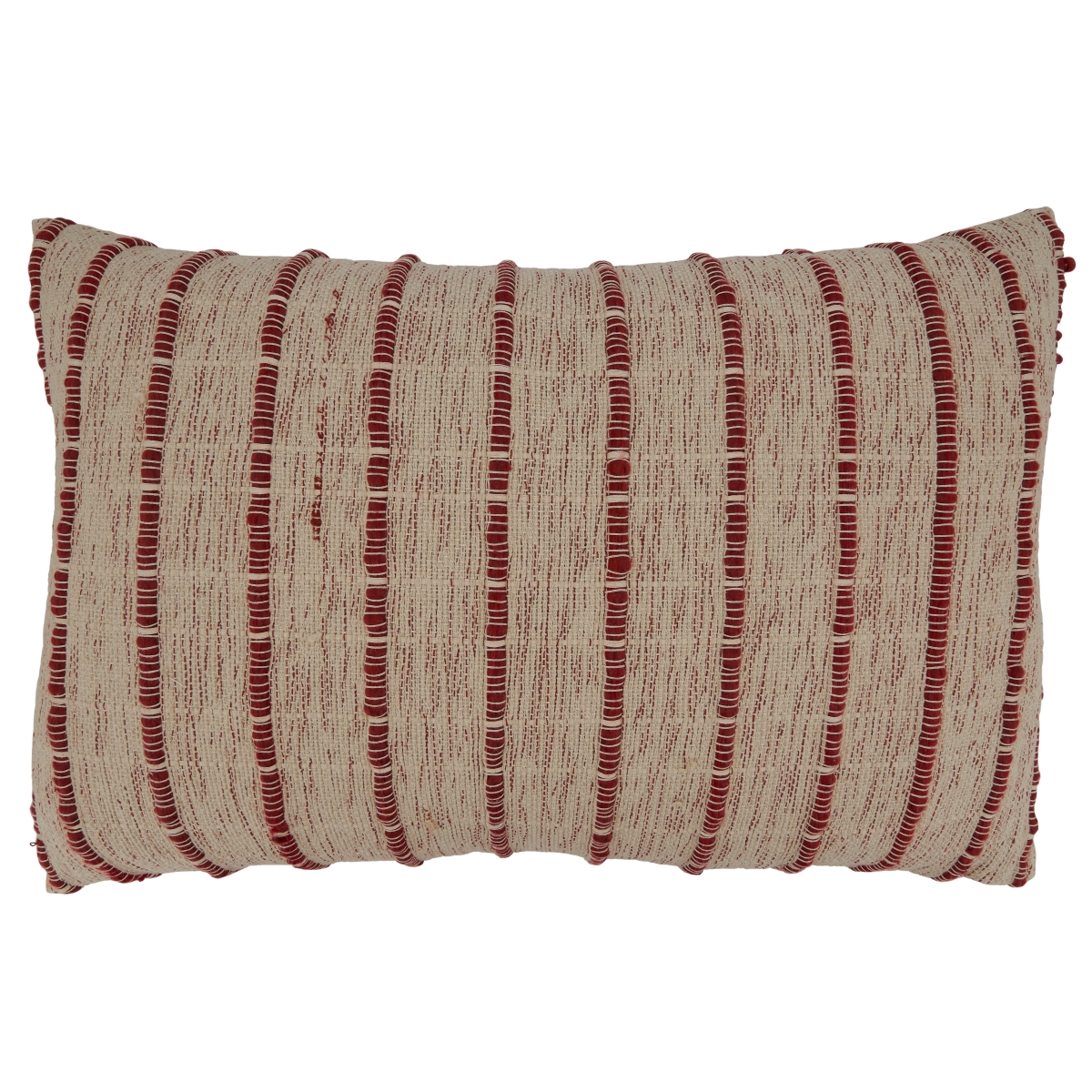 16 x 24 in. Corded Poly-Filled Oblong Pillow, Red