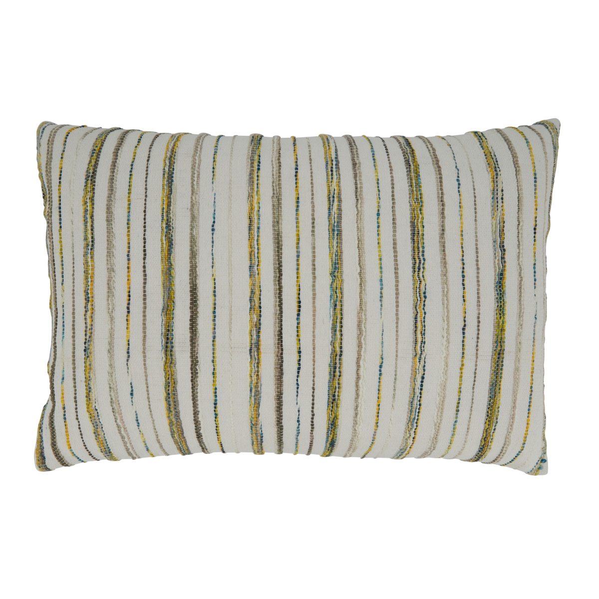 259.M1624BP 16 x 24 in. Striped Poly-Filled Oblong Pillow, Multi Color
