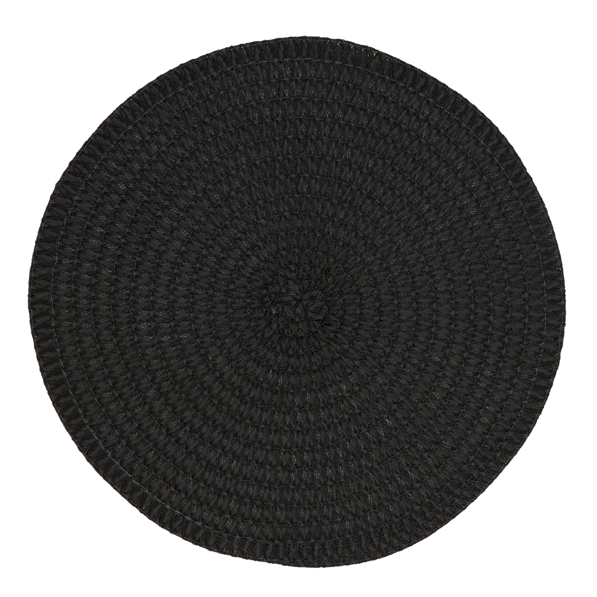 Picture of Saro Lifestyle 2803.BK15R Round Design Placemats, Black - Set of 4