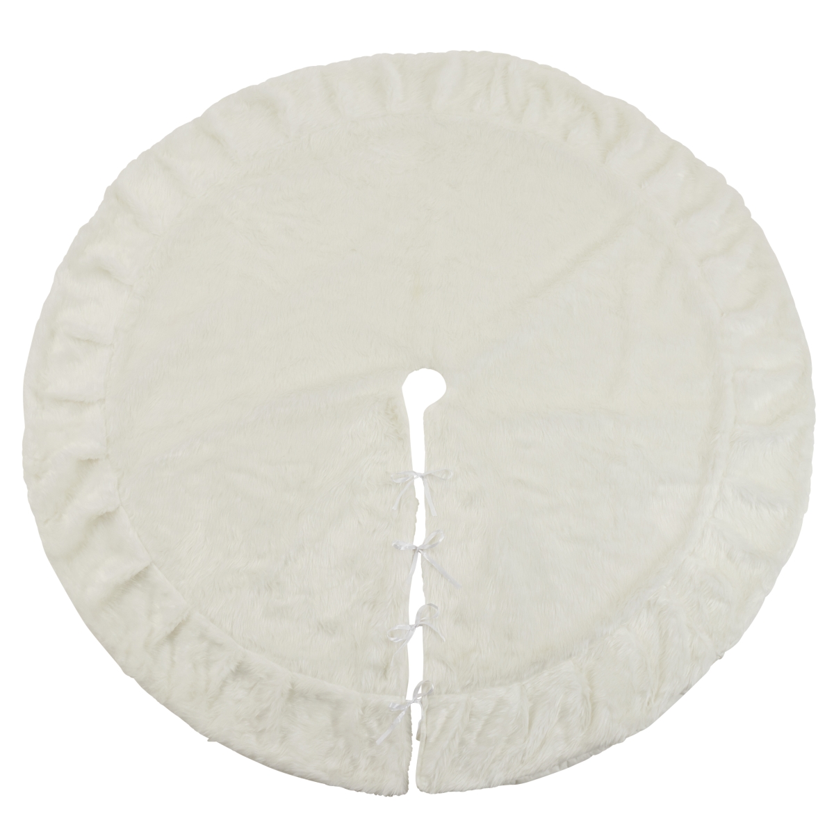 72 in. Round Faux Fur Tree Skirt