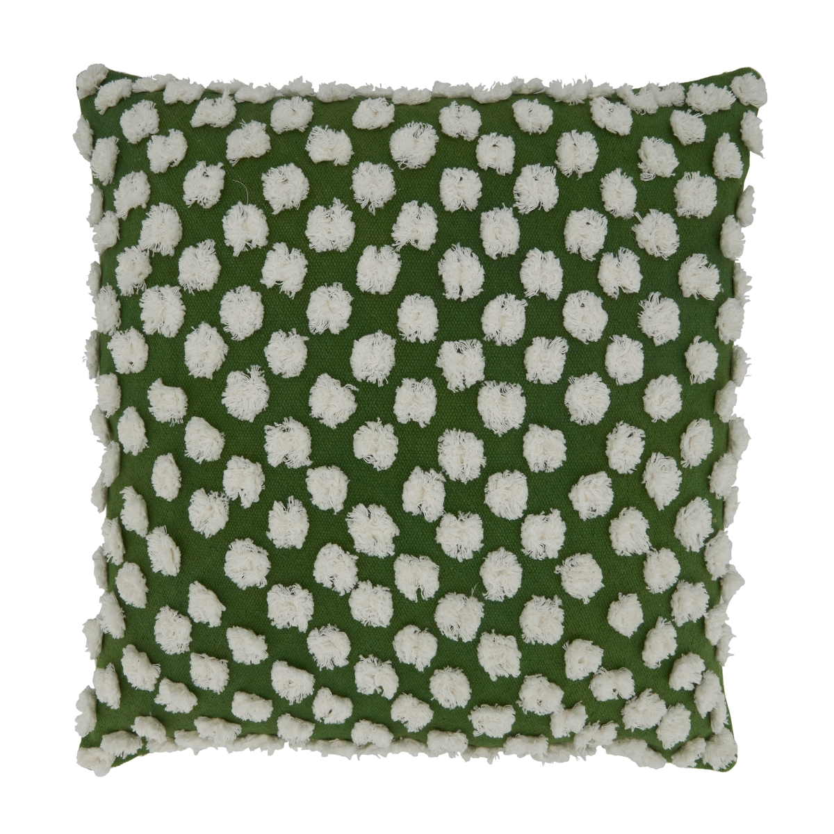 772.G20SC 20 in. Square Tufted Pom Pom Pillow Cover -  SARO Lifestyle