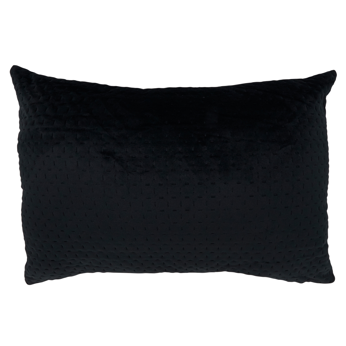 14 x 20 in. Pinsonic Velvet Poly-Fillied Throw Pillow, Black