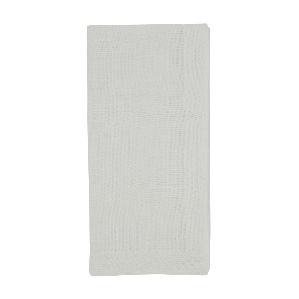 Picture of Saro Lifestyle 9905.W10S 10 in. Plain Linen Tea Napkins, White - Set of 4