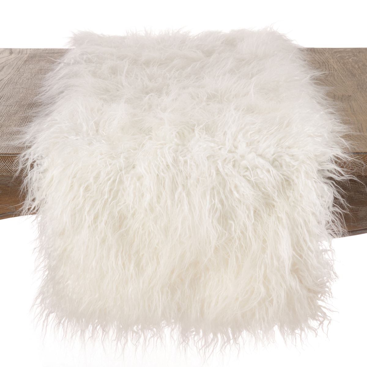 Picture of Saro Lifestyle 706.I16108B Faux Mongolian Fur Design Acrylic Runner