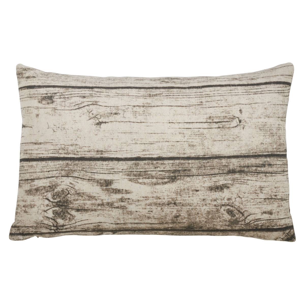 13 x 20 in. Printed Wood Poly Filled Throw Pillow, Natural