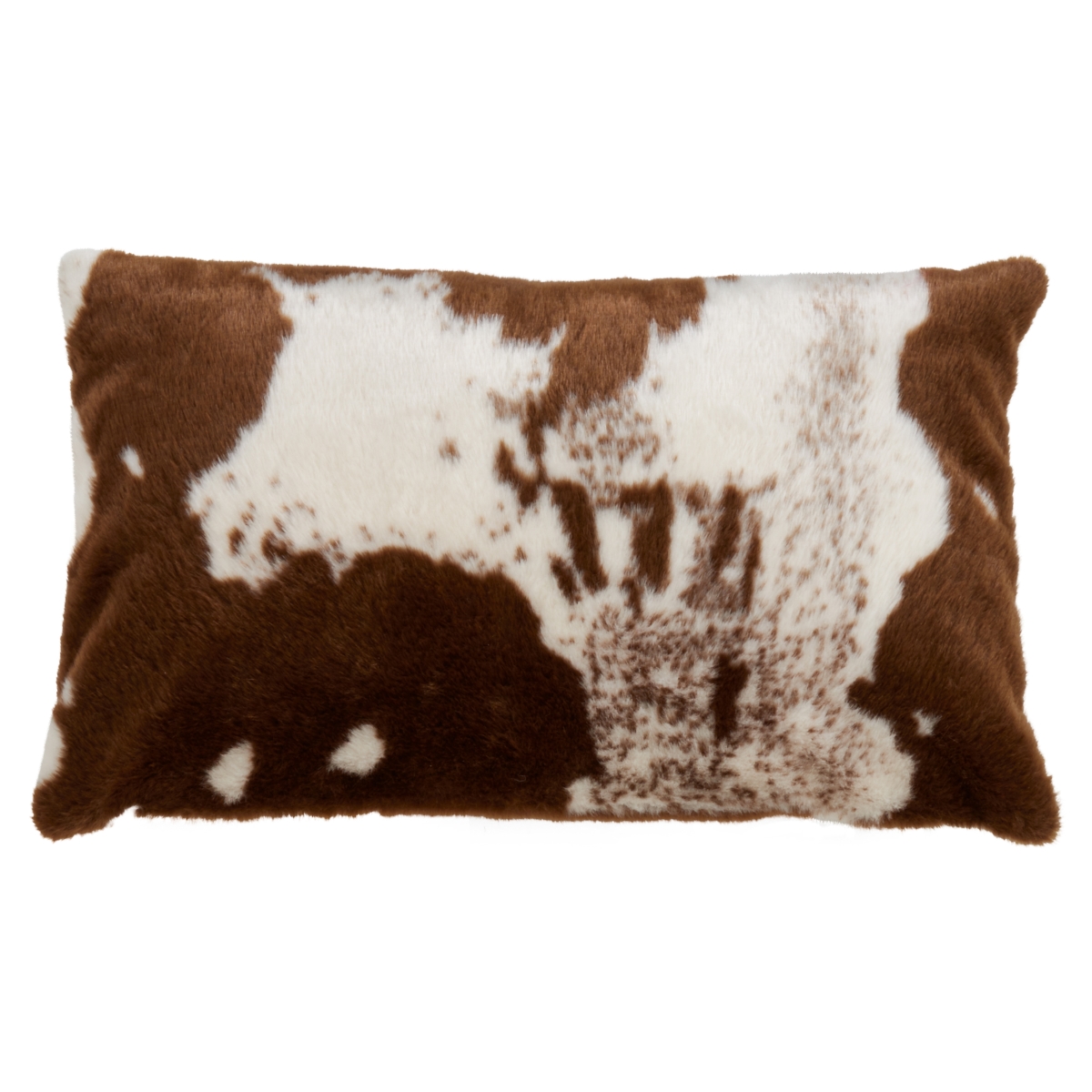 Urban Faux Cowhide Down Filled Pillow - Brown - 14 x 22 in.