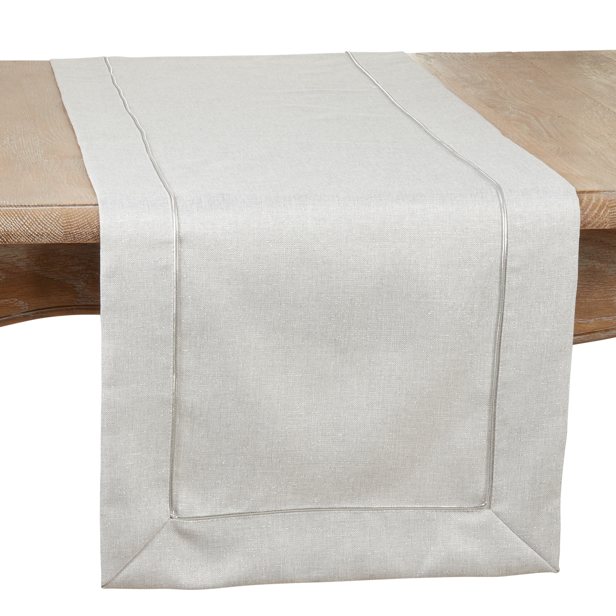 Picture of Saro Lifestyle 9110.S1672B 16 x 72 in. Embroidered Border Table Runner