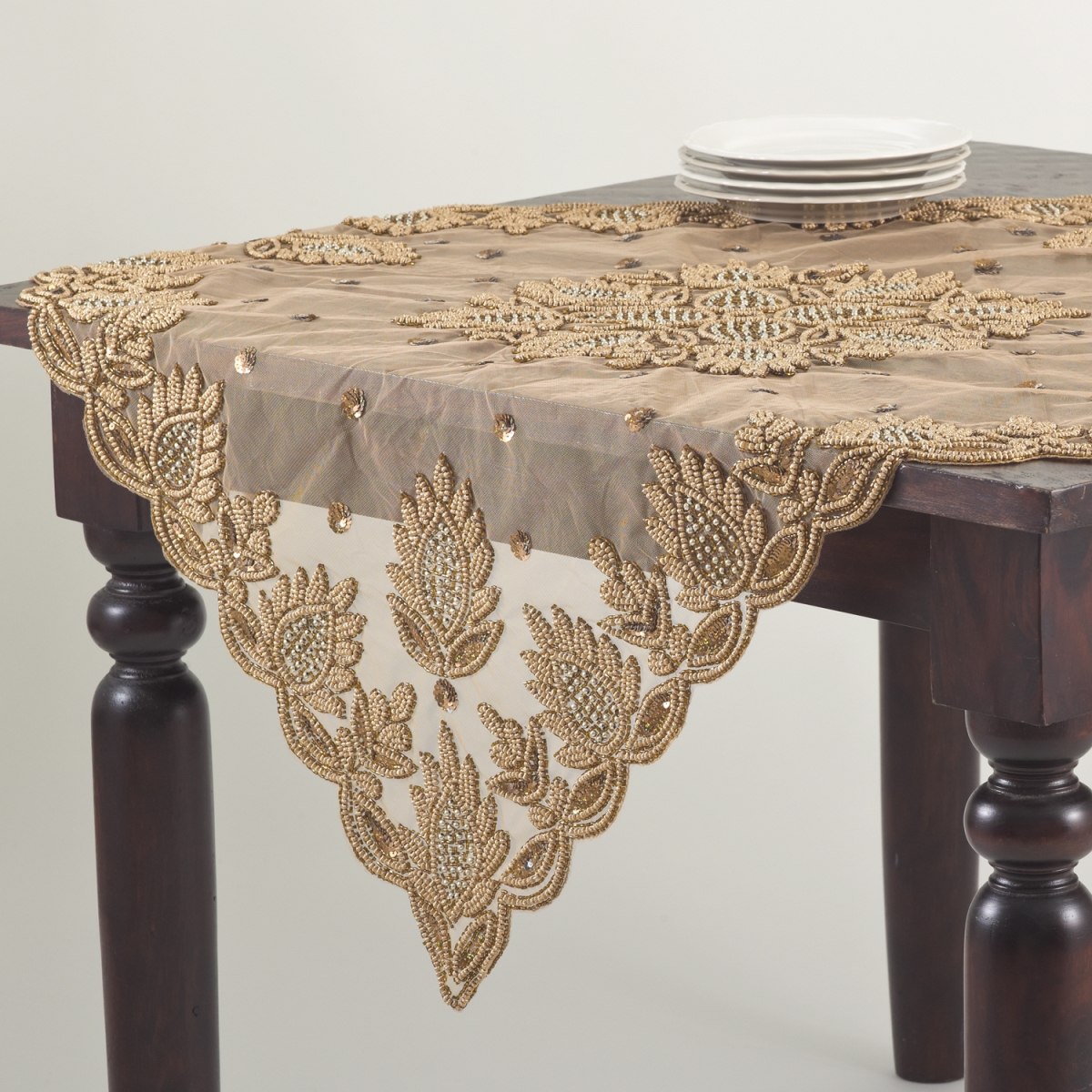 BD835.GL40S 40 in. Lakshmi Collection Topper, Gold