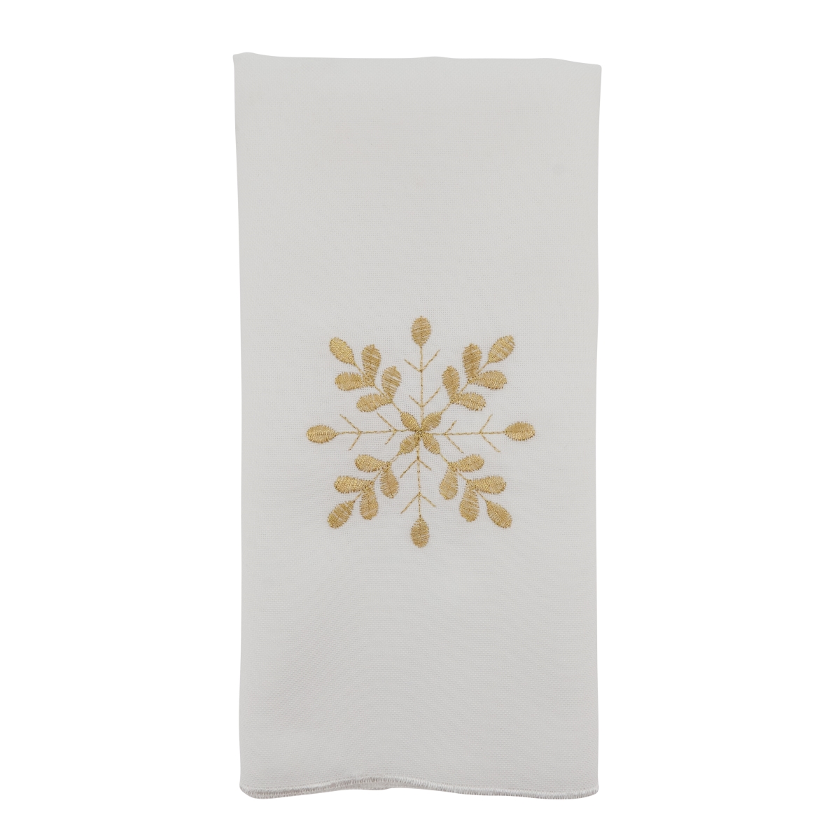 Picture of Saro Lifestyle 116.I20S 20 x 20 in. Snowflake Design Table Napkins, Ivory - Set of 4