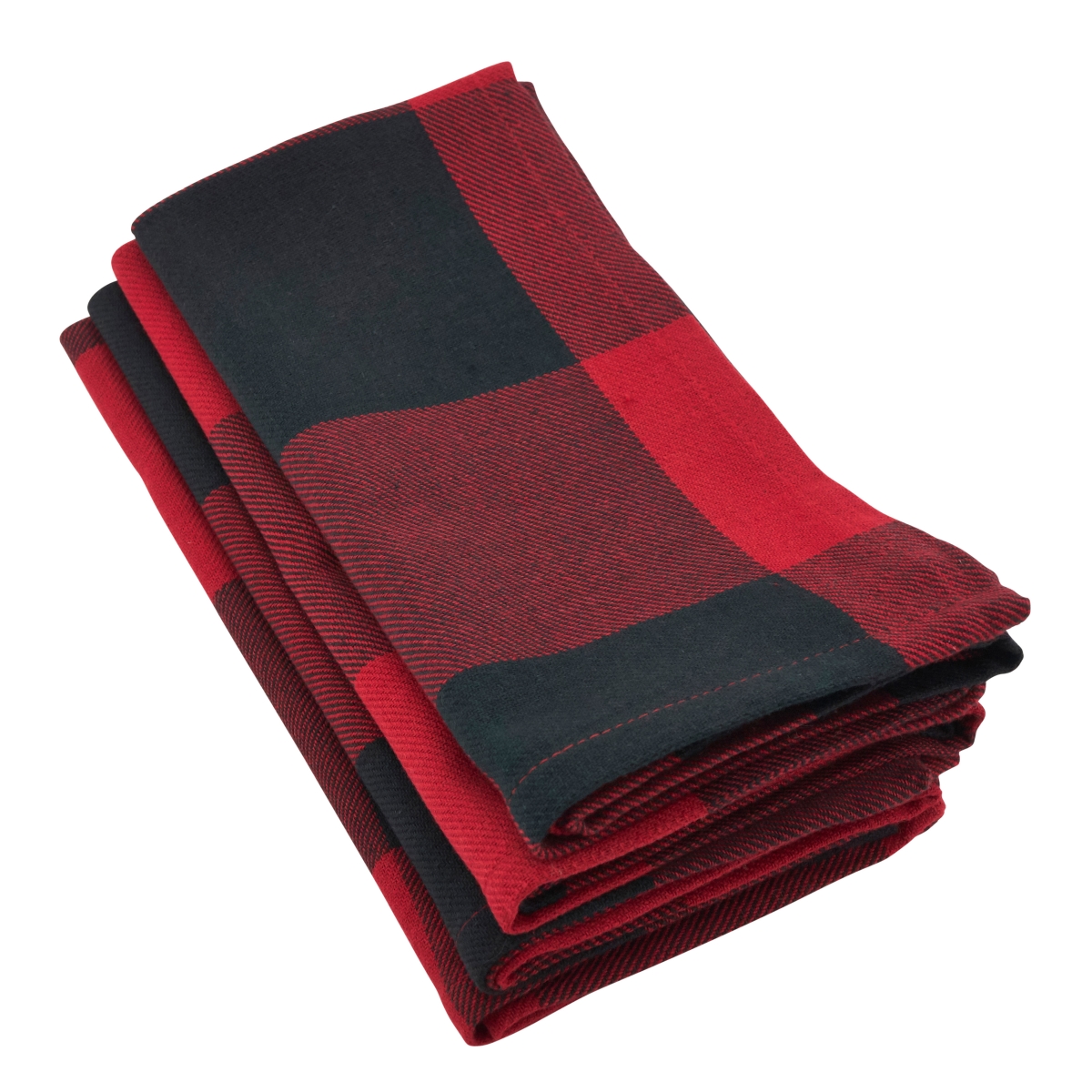 Picture of Saro Lifestyle 9025.R20S 20 in. Buffalo Plaid Check Pattern Cotton Dinner Napkin - Set of 4