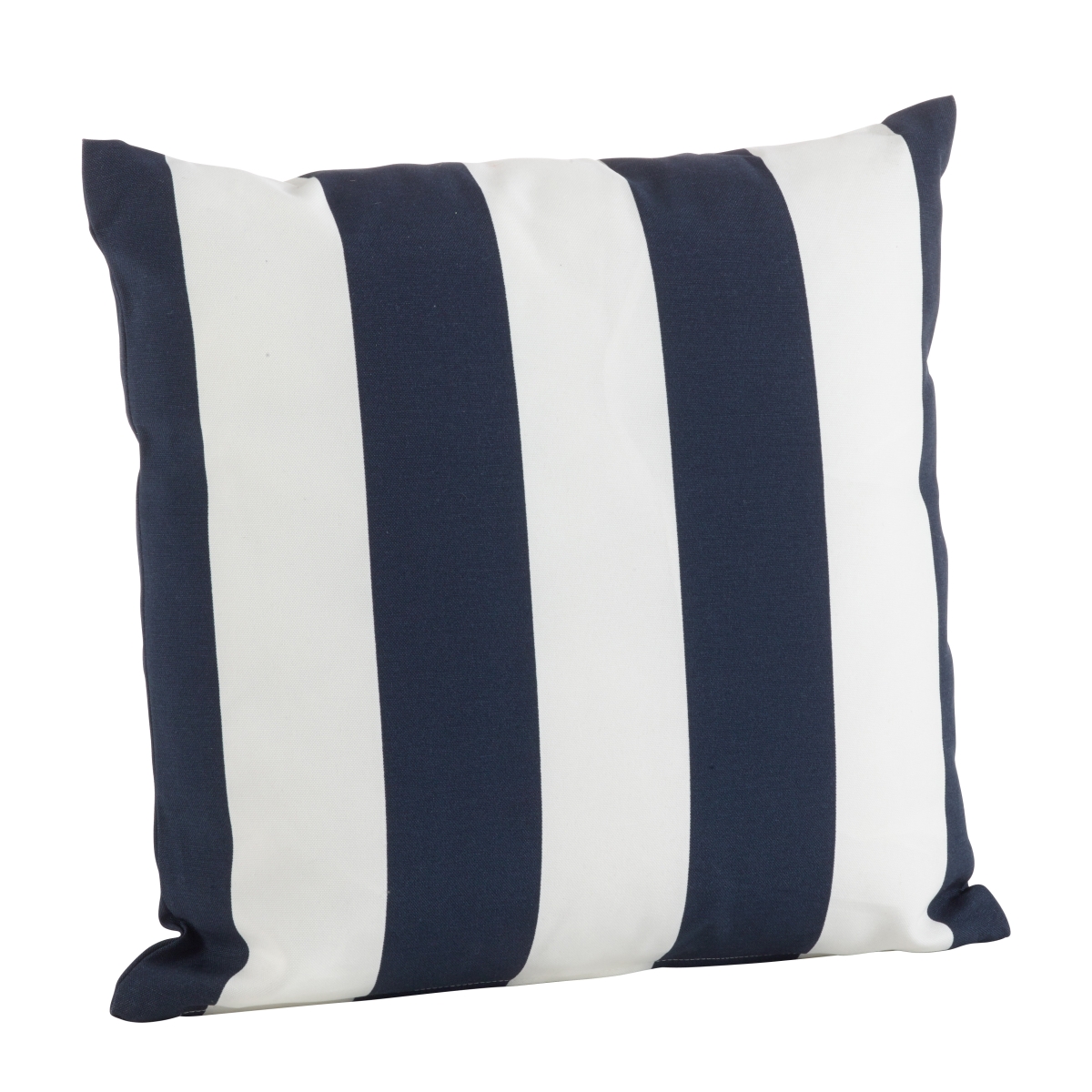 21 in. Stripe Indoor & Outdoor Poly Filled Throw Pillow, Blue