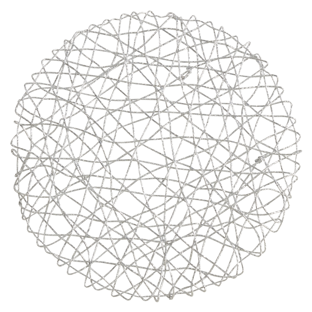 Picture of Saro Lifestyle 616.S15R 15 in. Wire Nest Placemats, Silver - Set of 4
