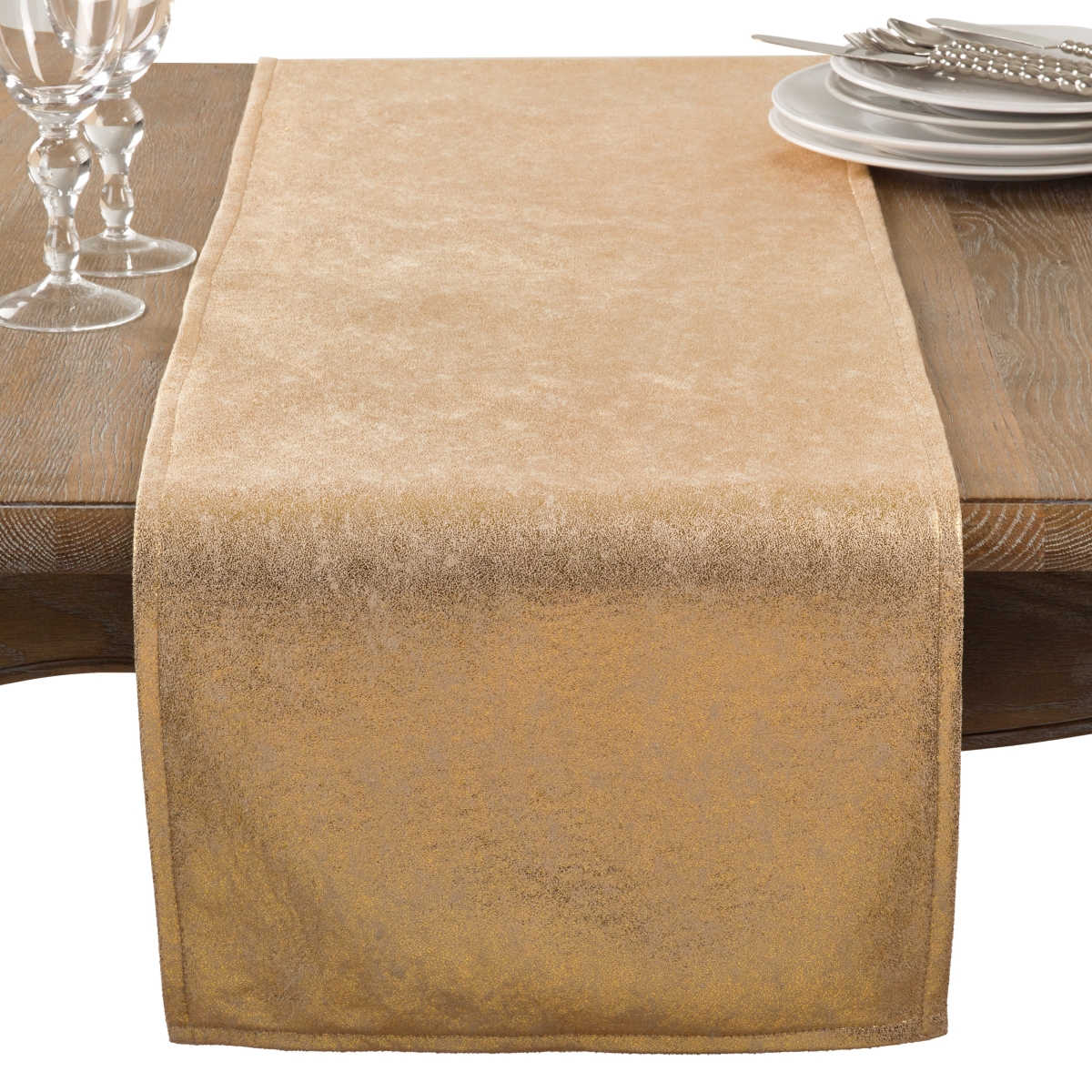 Picture of Saro Lifestyle 1793.GL1590B 15 x 90 in. Shimmering Evening Event Table Runner, Gold