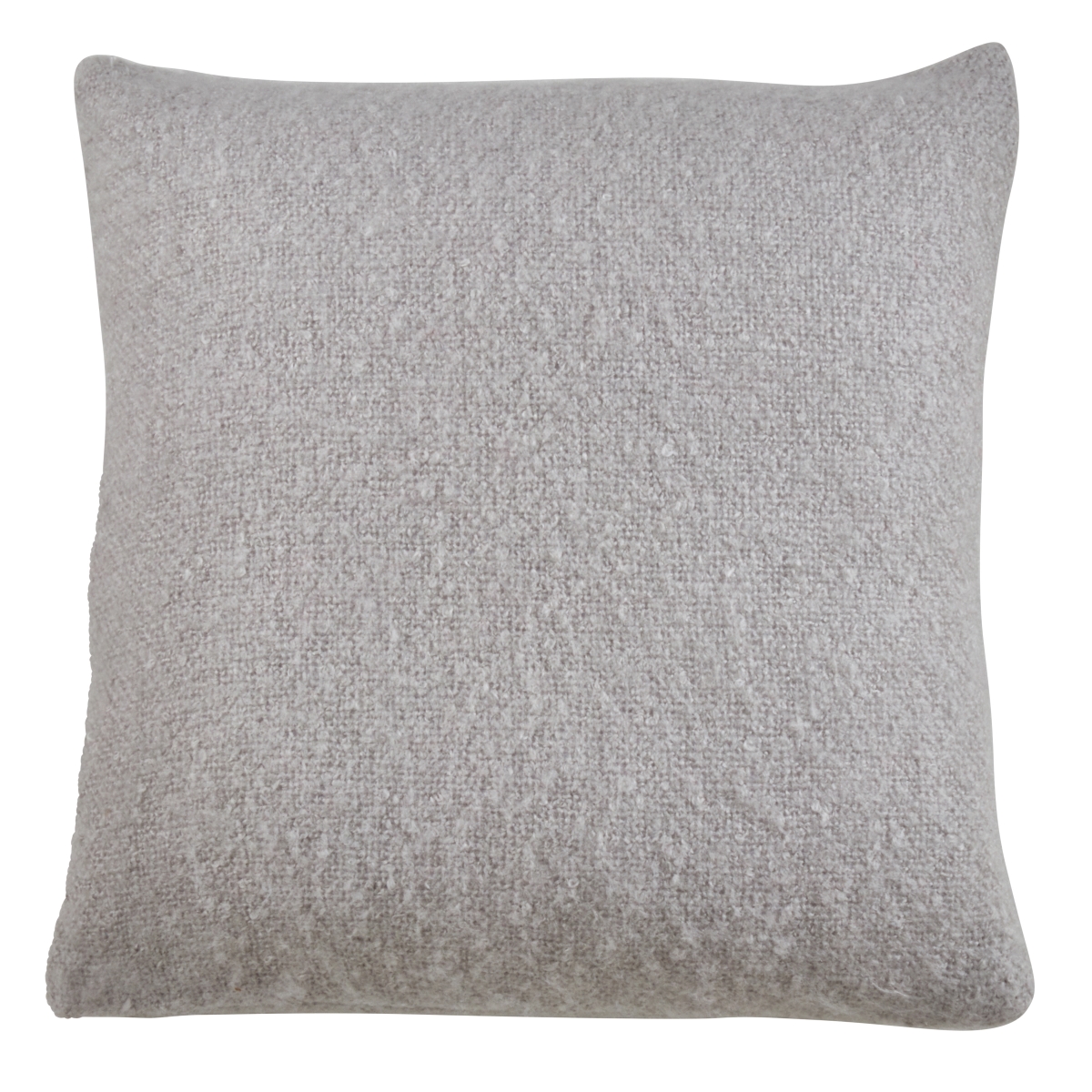 22 in. Faux Mohair Pillow Cover, Gray
