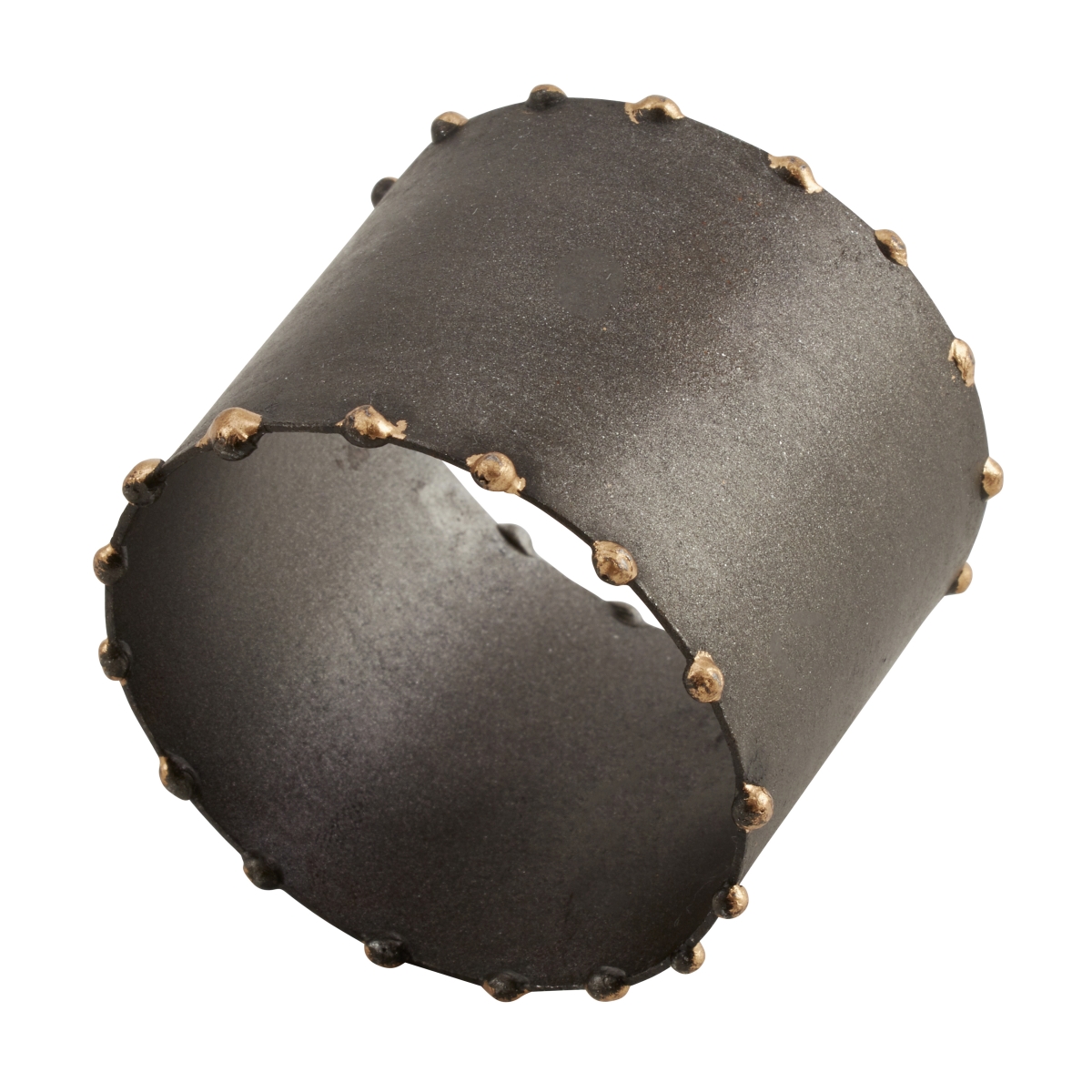 Picture of Saro Lifestyle NR484.GP Dot Rim Napkin Rings, Set of 4