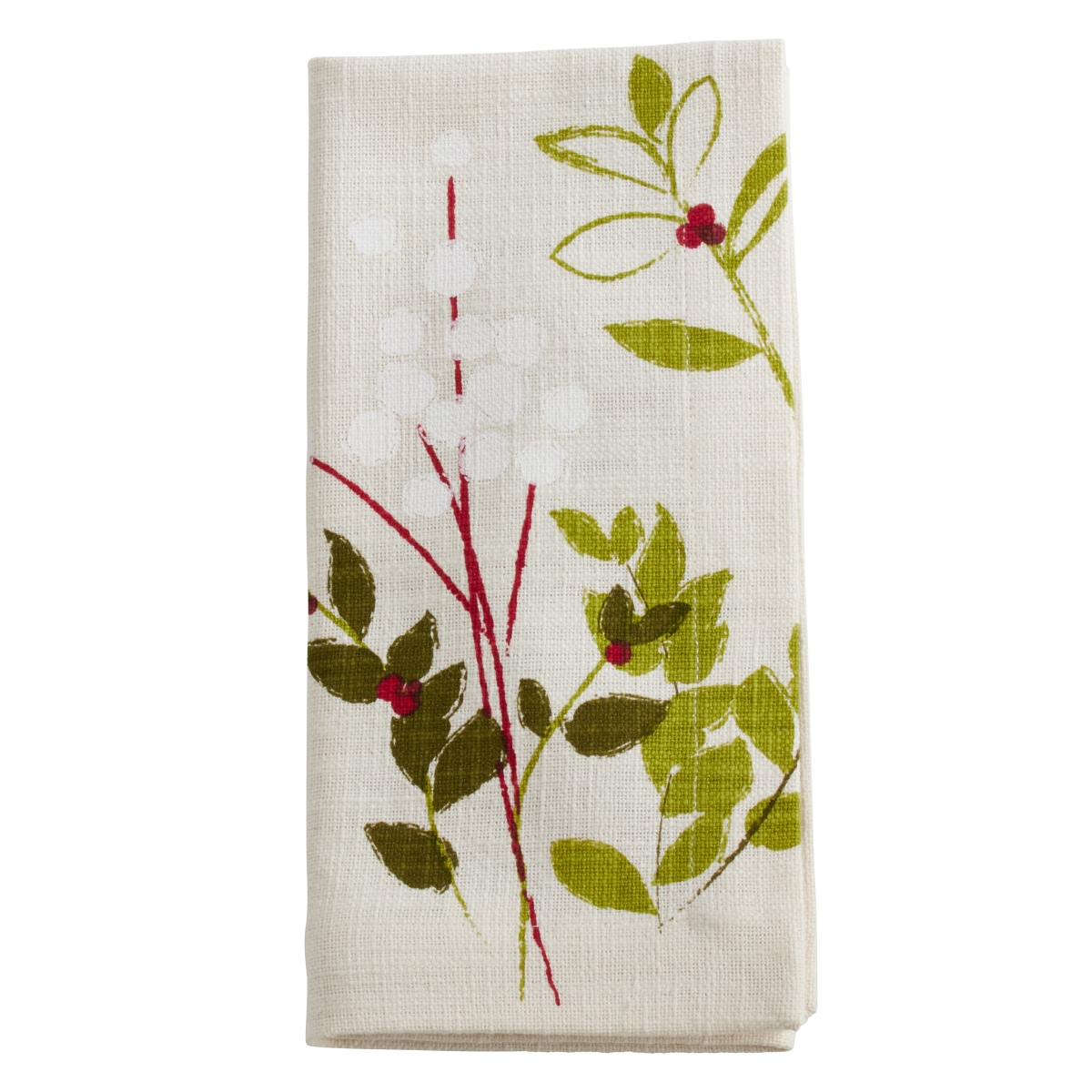Picture of Saro Lifestyle 534.N20S Holiday Botanical Print Table Napkins - Set of 4