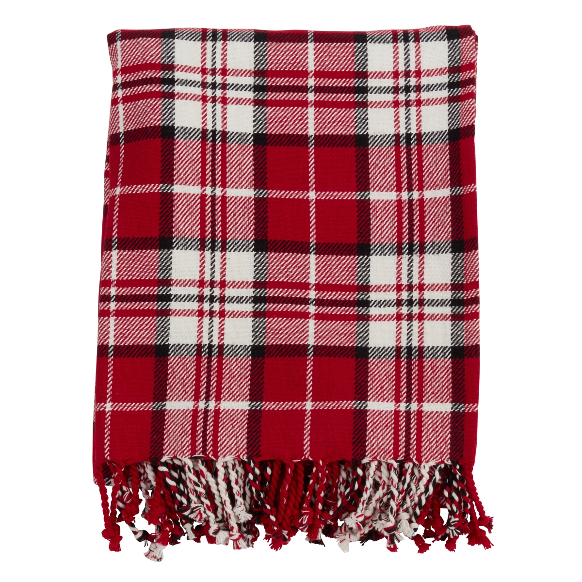 50 x 60 in. Red Plaid Throw Blanket