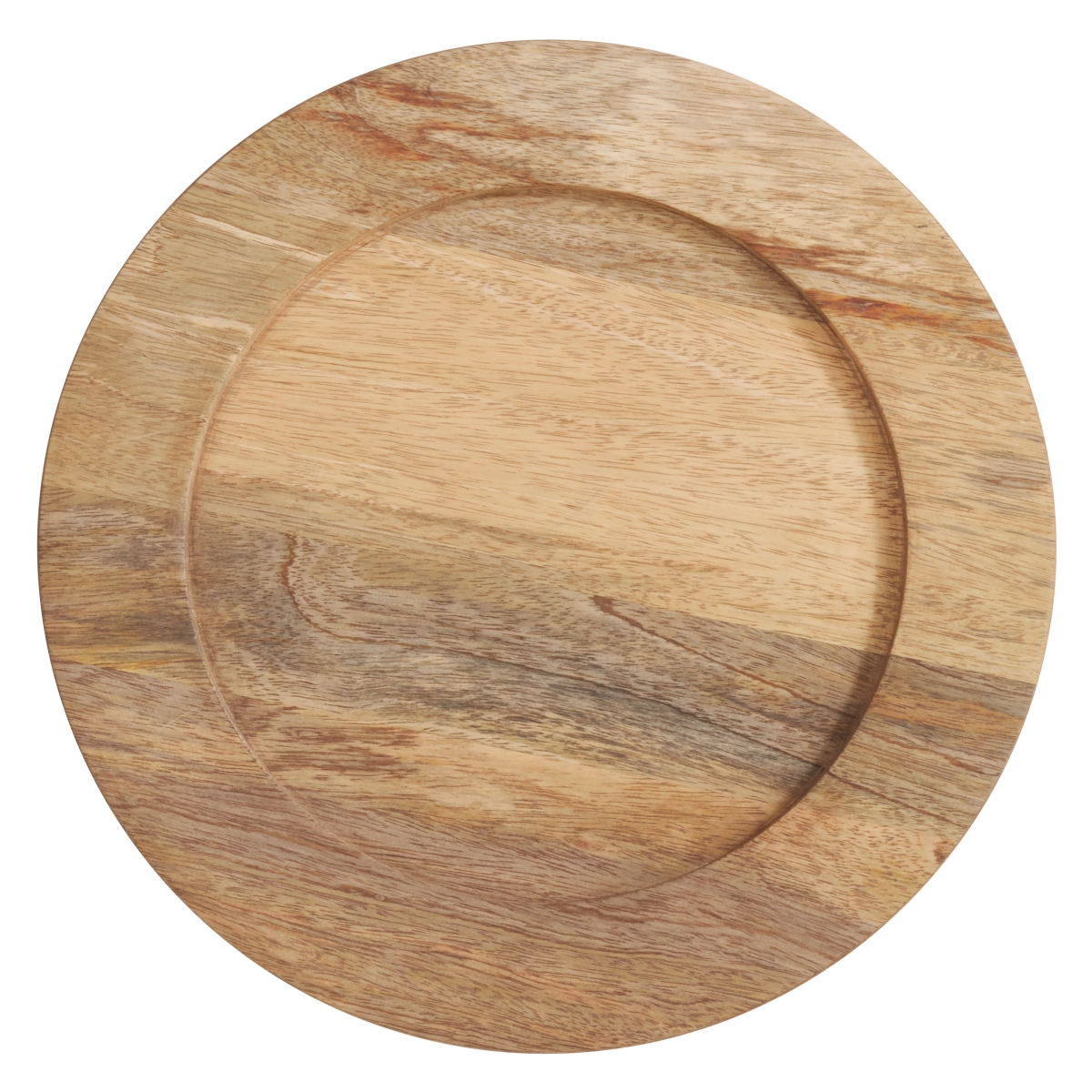 Picture of Saro Lifestyle CH239.N13R 13 in. Wooden Charger Plates, Natural - Set of 4