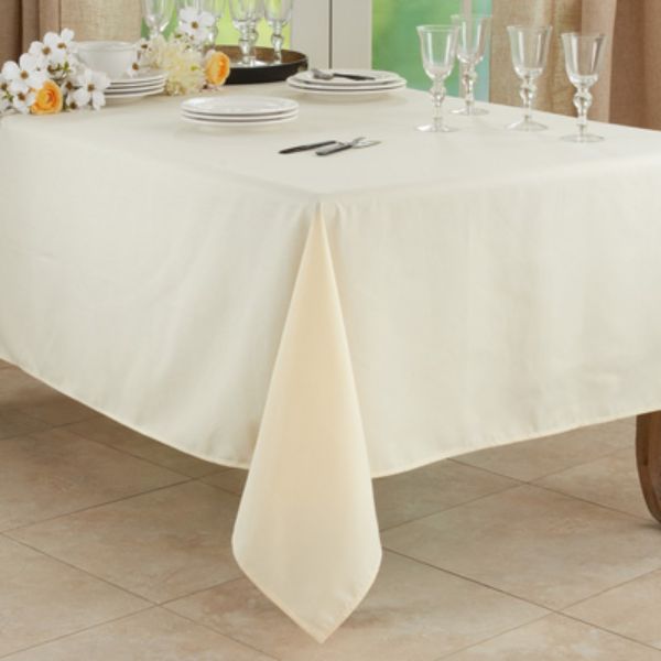 Picture of Saro Lifestyle 321.I65140B 65 x 140 in. Casual Design Everyday Tablecloth, Ivory