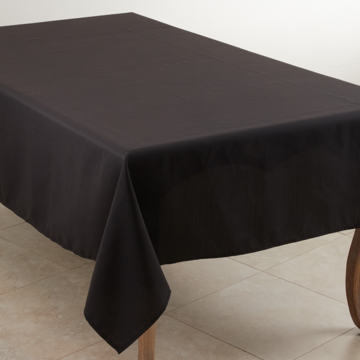 Picture of Saro Lifestyle 321.BK65160B 65 x 160 in. Casual Design Everyday Tablecloth, Black