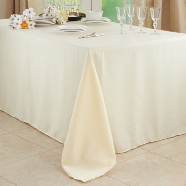 Picture of Saro Lifestyle 321.I90108B 90 x 108 in. Casual Design Everyday Tablecloth, Ivory