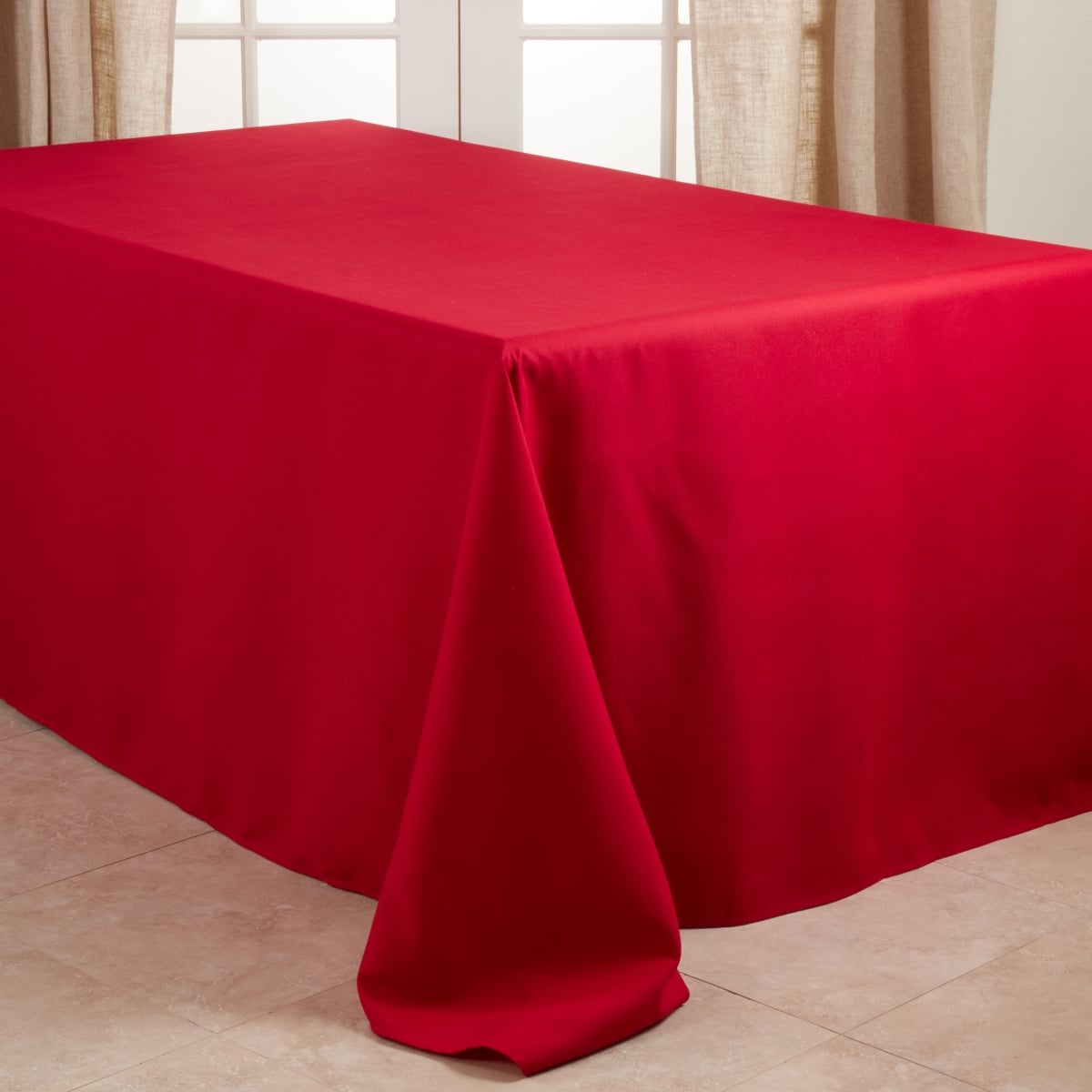 Picture of Saro Lifestyle 321.R90132B 90 x 132 in. Casual Design Everyday Tablecloth