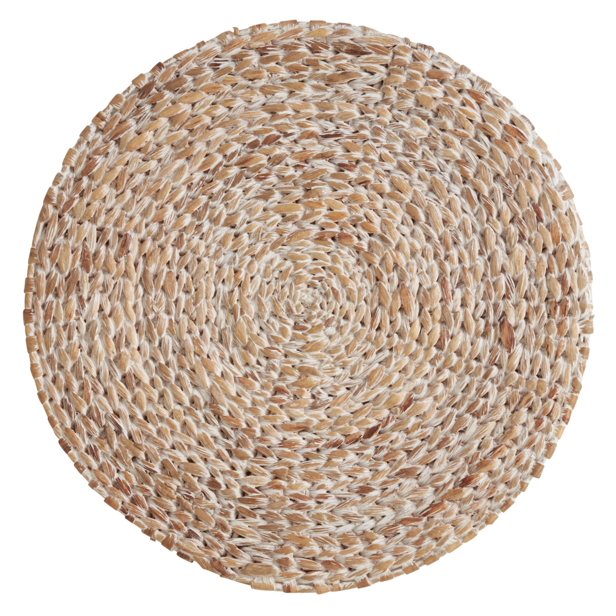Picture of Saro Lifestyle 1406.W15R 15 in. Woven Water Hyacinth Placemats, White - Set of 4