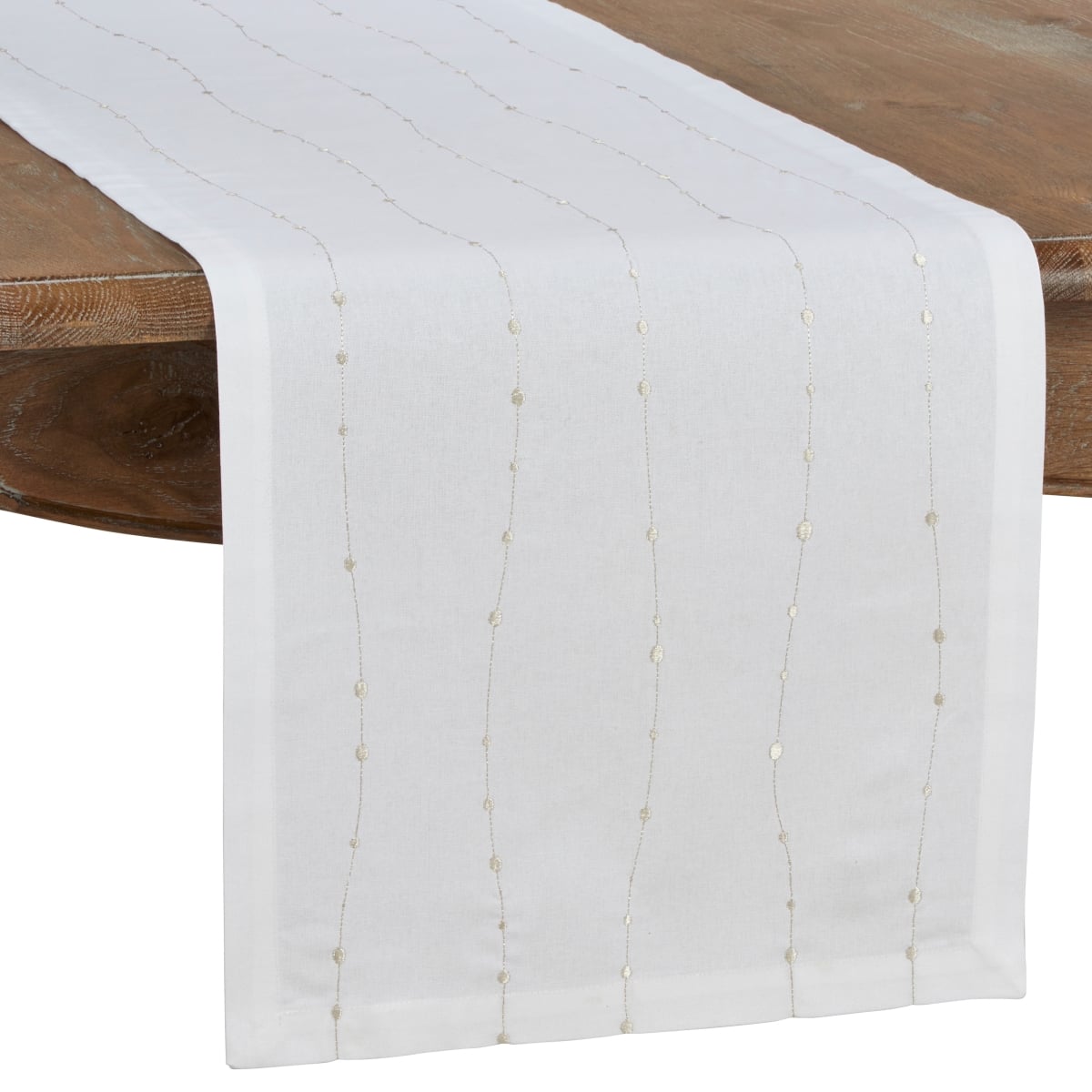 Picture of Saro Lifestyle 4420.S1672B 16 x 72 in. Embroidered Design Table Runner