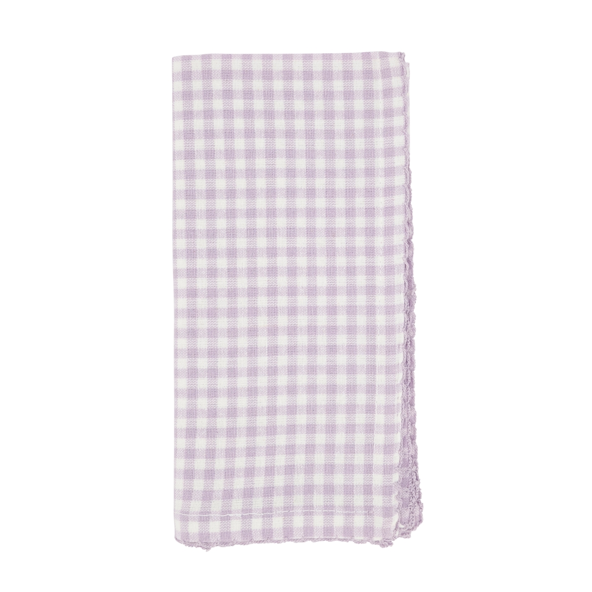 Picture of Saro Lifestyle 9201.PU18S 18 in. Gingham Design Table Napkins, Purple - Set of 4
