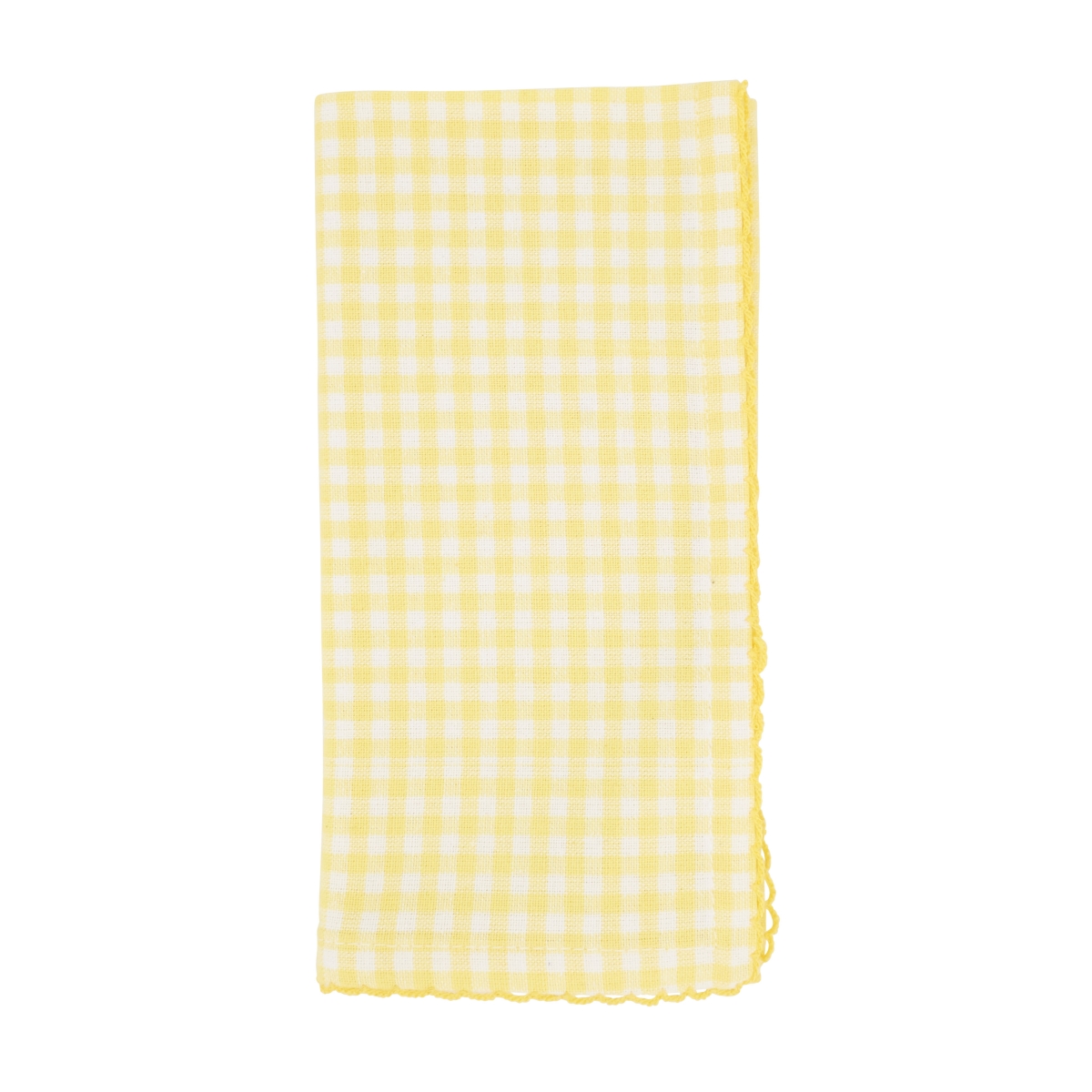 Picture of Saro Lifestyle 9201.Y18S 18 in. Gingham Design Table Napkins, Yellow - Set of 4