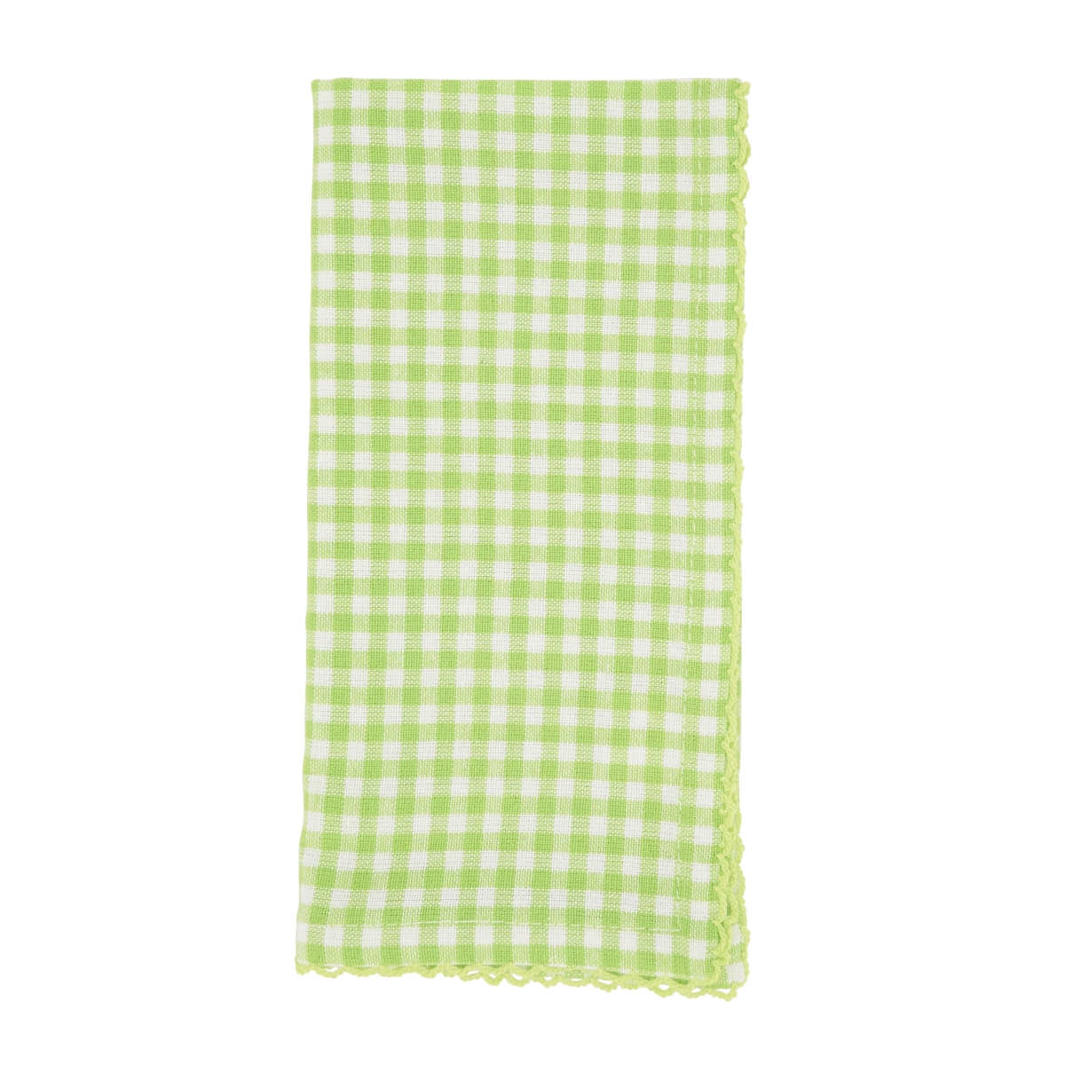Picture of Saro Lifestyle 9201.G18S 18 in. Gingham Design Table Napkins, Green - Set of 4