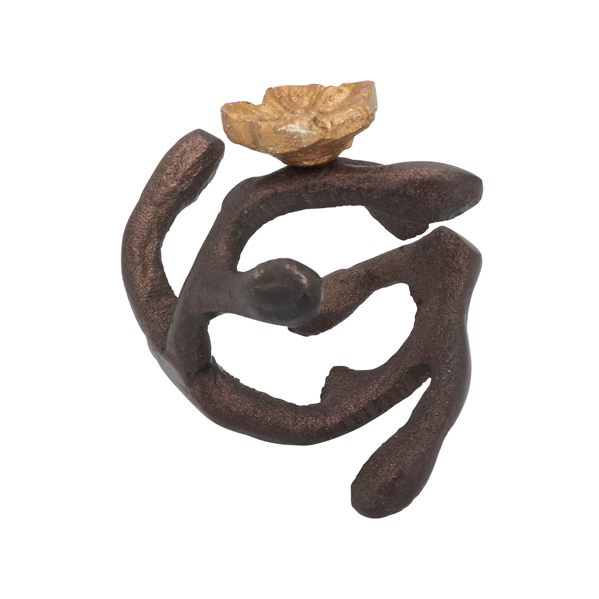 Picture of Saro Lifestyle NR966.BZ 1.5 in. Orchid Twigs Napkin Rings, Bronze - Set of 4