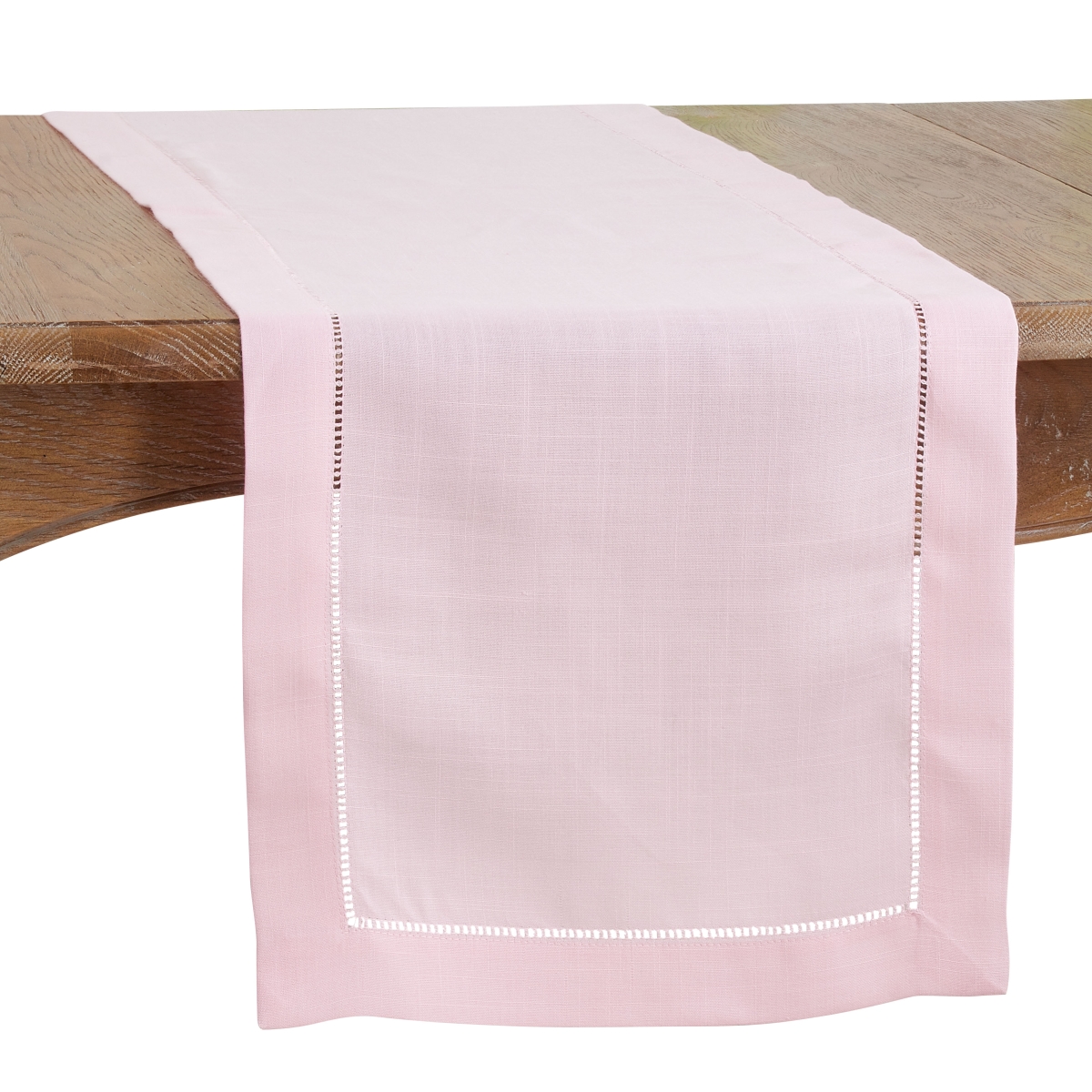 Picture of Saro Lifestyle 6320.P1690B 16 x 90 in. Table Runner with Hemstitched Border, Pink
