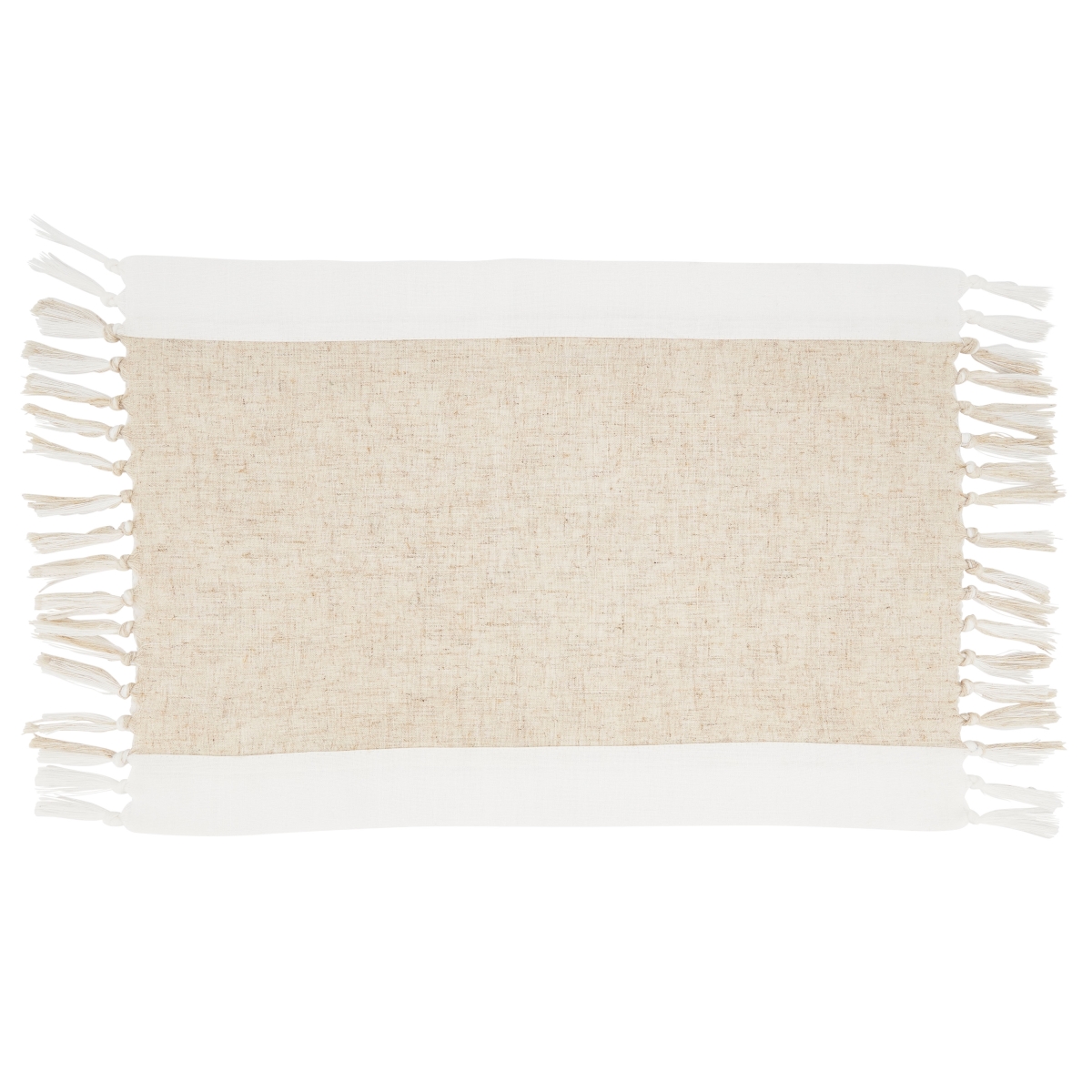 Picture of Saro Lifestyle 2133.N1420B 14 x 20 in. Two-Tone Table Placemats, Natural - Set of 4