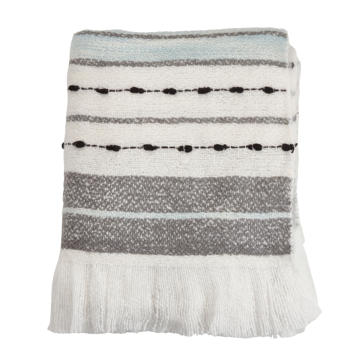 50 x 60 in. Chunky Woven Throw, Gray