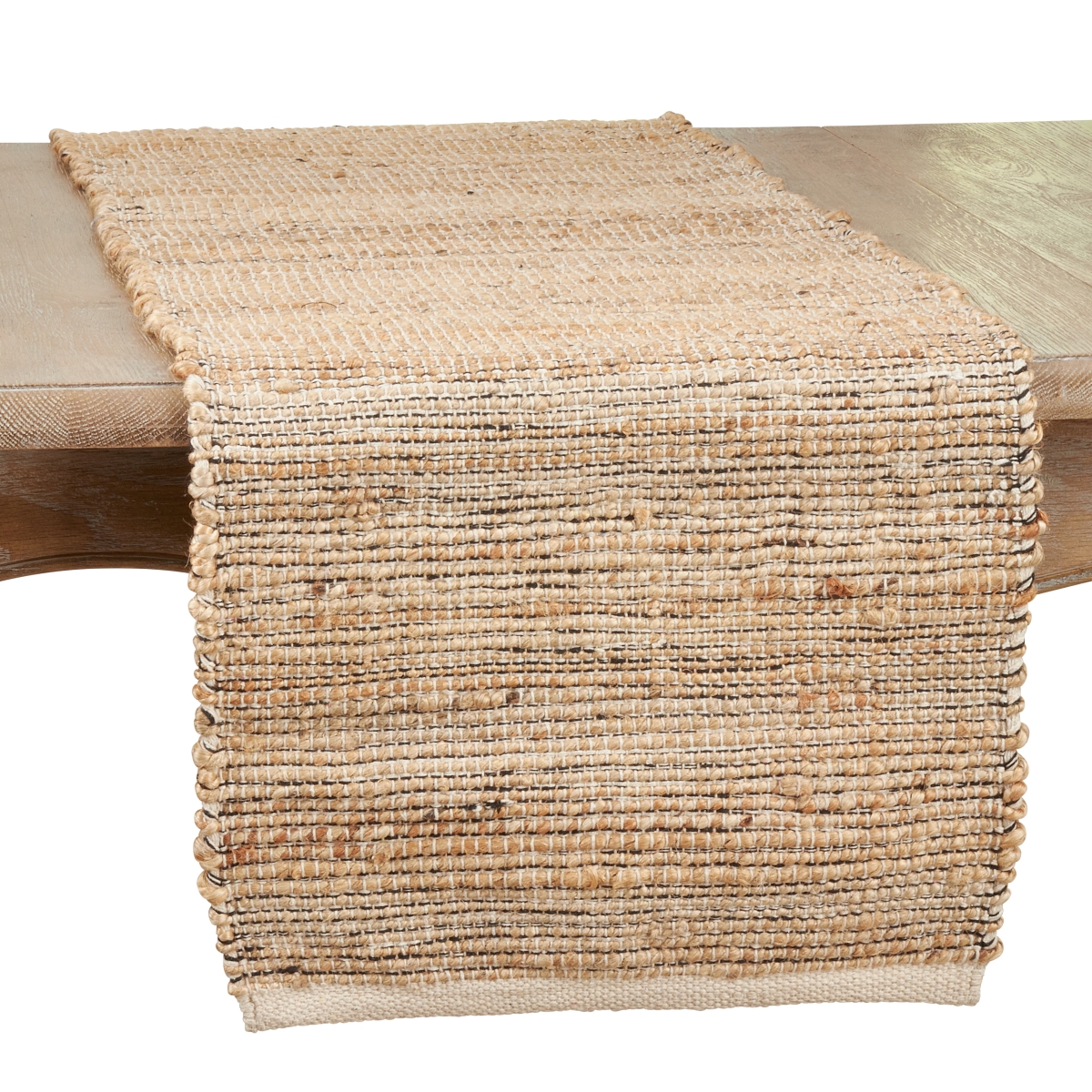 Picture of Saro Lifestyle 358.N1672B 16 x 72 in. Chindi Design Table Runner, Natural