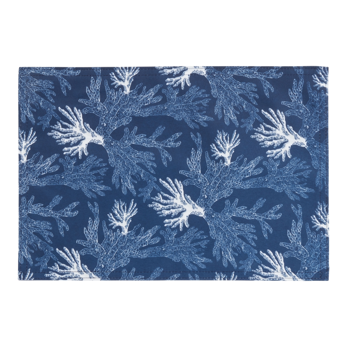 Picture of Saro Lifestyle 1204.NB1319B 13 x 19 in. Sea Coral Placemats, Navy Blue - Set of 4