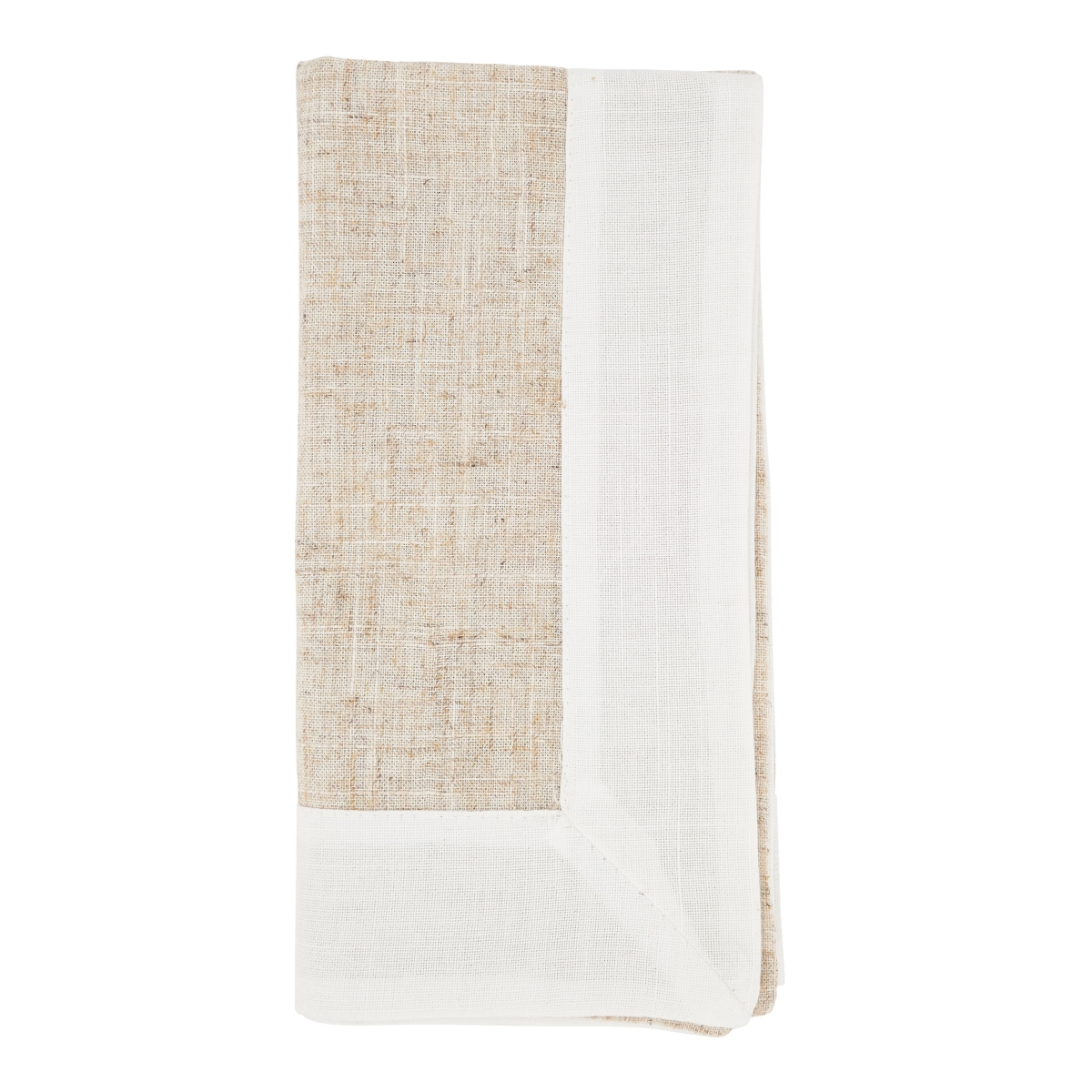 Picture of Saro Lifestyle 3312.N20S 20 in. Two Tone Table Napkins, Natural - Set of 4