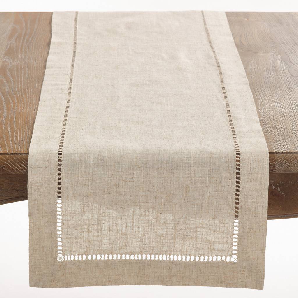 Picture of Saro Lifestyle 731.N1636B 16 x 36 in. Hemstitched Plain Table Runner, Multi Color