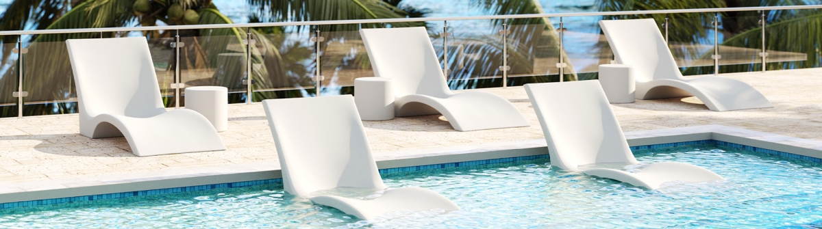 SF-2037-134 Chaise Lounge, White